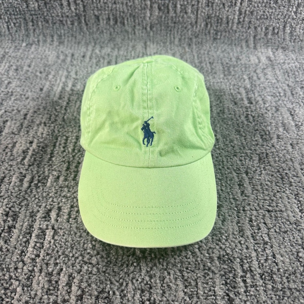 Polo Ralph Lauren Hat Mens OS Dad Cap Green Embroidered Pony Adjustable Classic